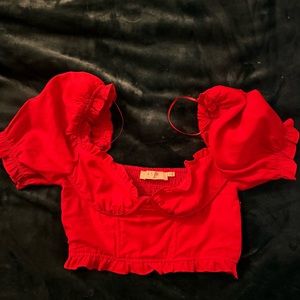 ASTR red blouse
